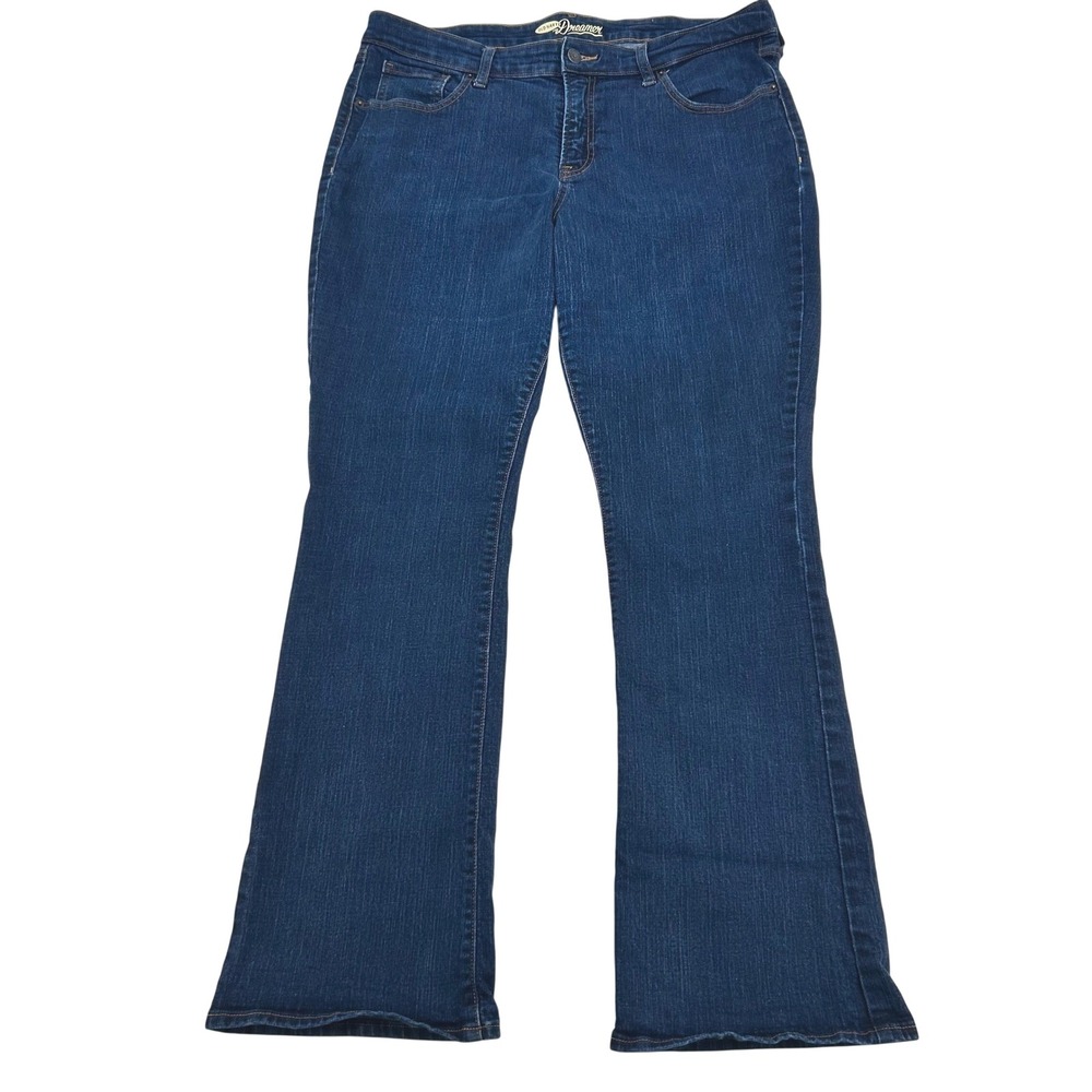 Old Navy The Dreamer Bootcut Jeans Women 16 Regular Dark Wash Stretch Denim